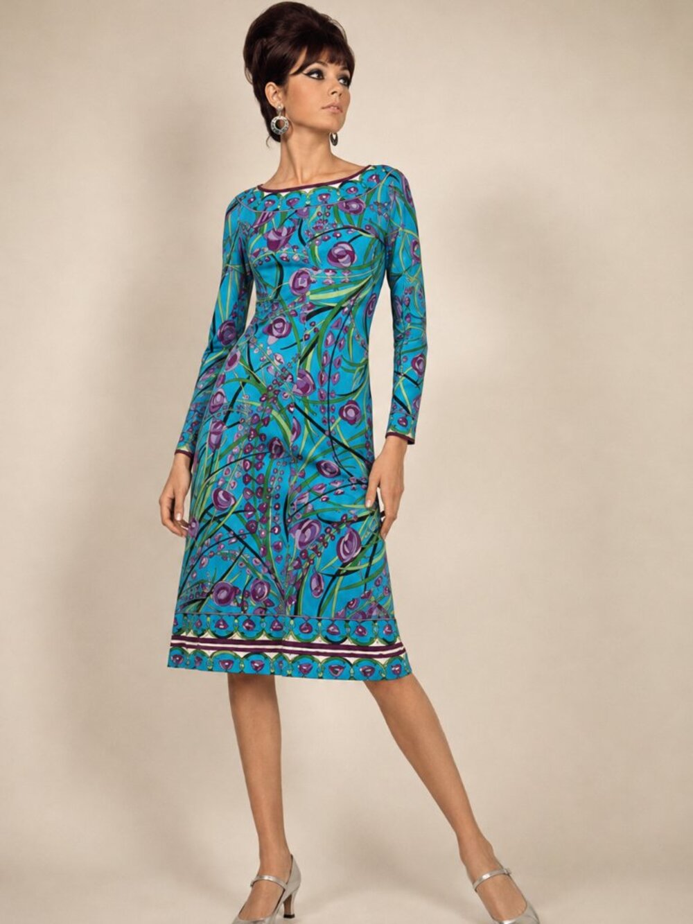 Vintage 1970s Emilio Pucci Silk-Blend Knit Dress — Saks Fifth Avenue 💙💜